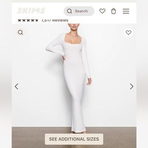 Skims long sleeve dress